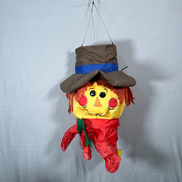 Evergreen Enterprises 3D Scarecrow Windsock Hanging Decoration Fall Decor 24x16 - Picture 1 of 6